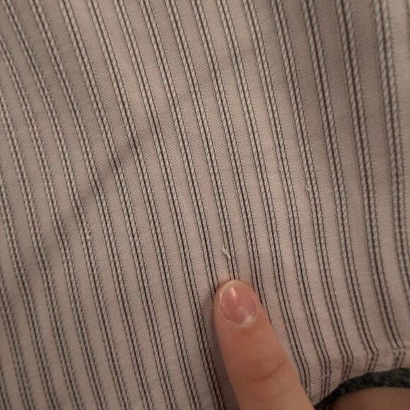 Faconnable Long Sleeve Button Up Shirt Women Pink Striped Large Cotton Adult - Picture 9 of 16